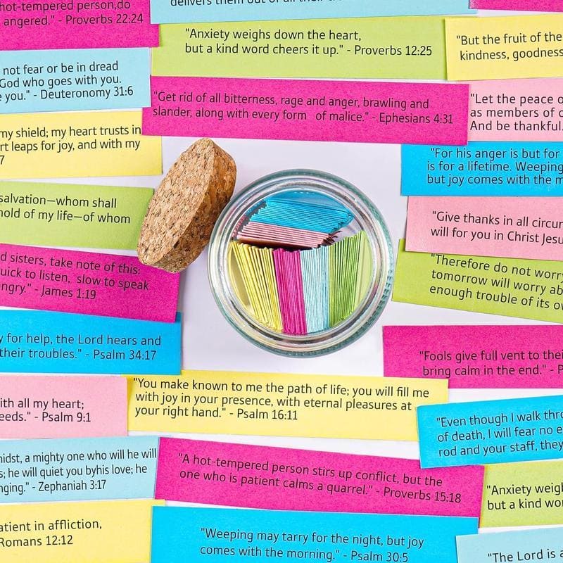 Handmade 90 Days Bible Verse Jar (Clearance Ends Soon)