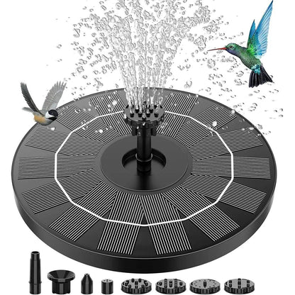 🔥Hot Sale🔥⛲ Solar Fountain, Solar Powered Bird Bath Fountain Pump