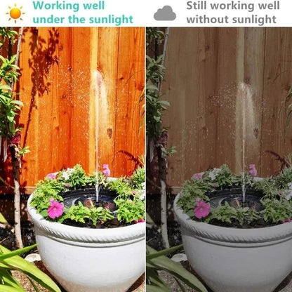 🔥Hot Sale🔥⛲ Solar Fountain, Solar Powered Bird Bath Fountain Pump